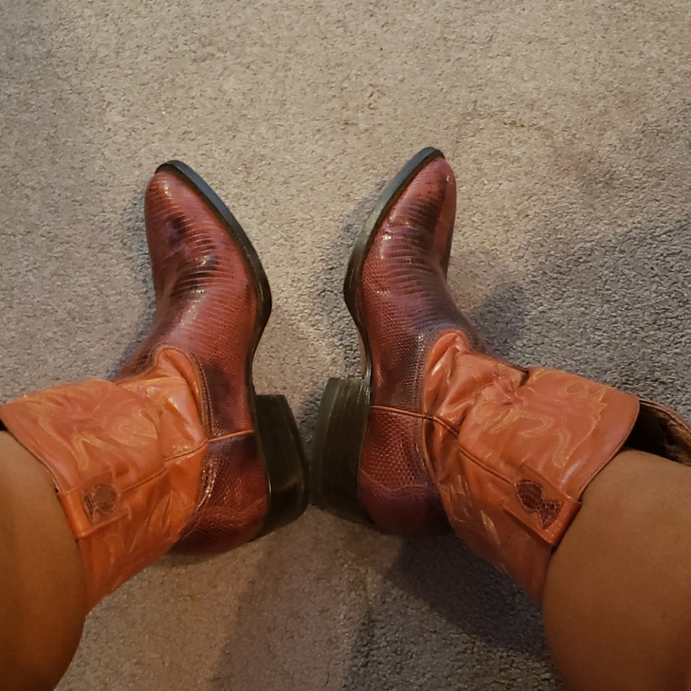 Pistolero lizard skin cowboy boots